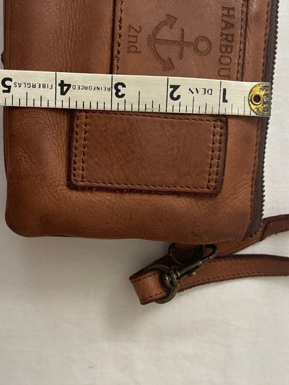 Harbour 2nd distressed leather crossbody bag and wallet set - Picture 12 of 12